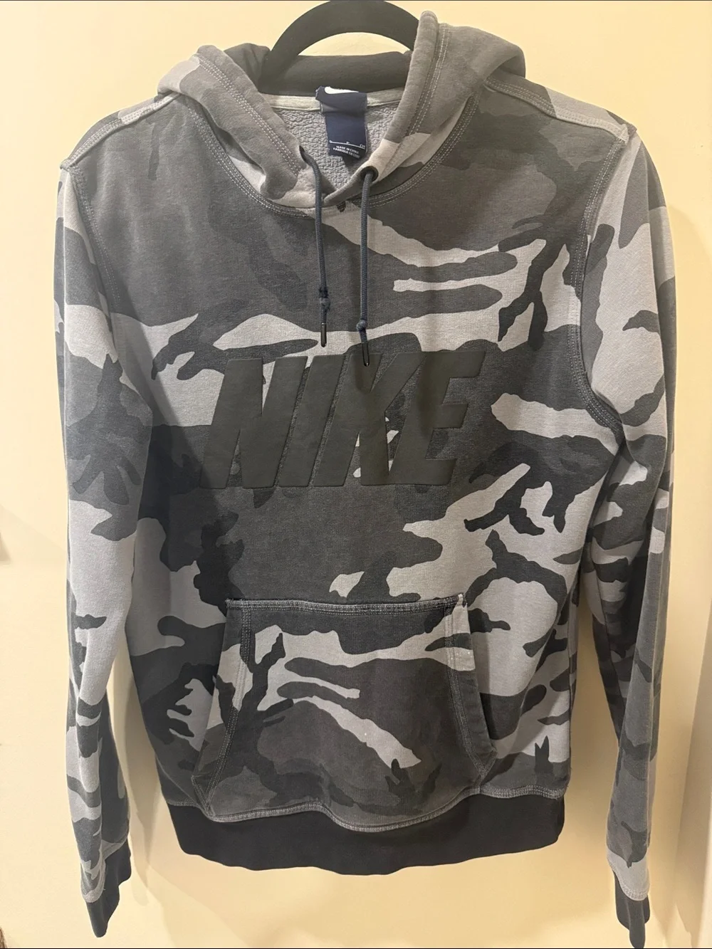 Nike Men’s Gray Camo Pullover Hoodie